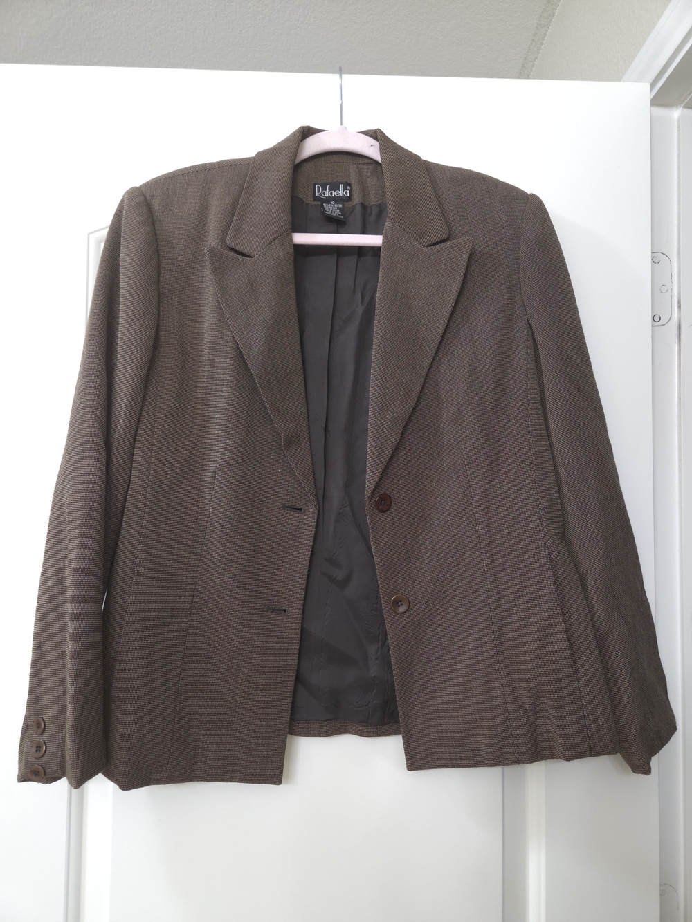 Rafaella Vintage Brown Women's Two-Button Blazer